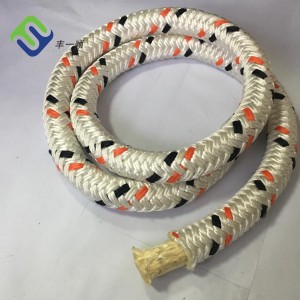 Double Braided Yellow Color Uhmwpe Rope with Polyester Sleeve 16mm