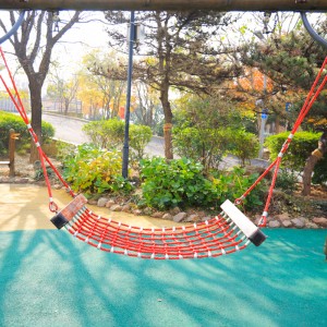 Дечија мрежа од ужета са челичним језгром за игралиште у боји песка 2м к 1,2м
