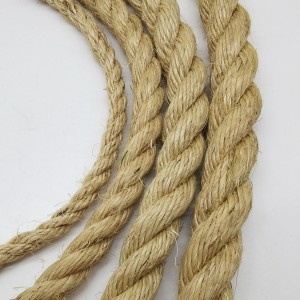 18mm/20mm Sisal 3 Strand Hard Twisted Rope For Marine Navy