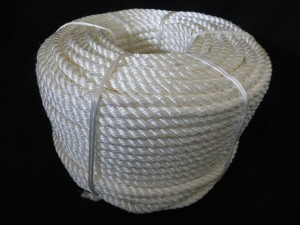 High strength 3 strand 20mm nylon rope for packing mooring use