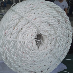 8 Strand Polypropylene Mooring Rope For Ship PP Marine Rope 38mm