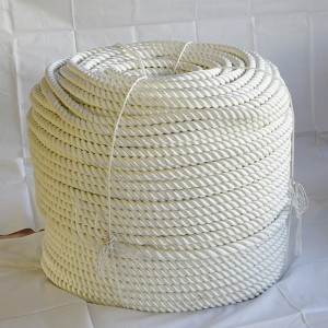 12mm x220m 3 Strand White Color Marine Rope Nylon Rope