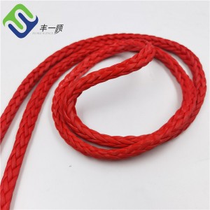 20mm * 220m Warna Hitam UHMWPE Fiber UV Resistance Marine Rope
