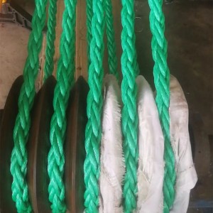 Heavy Duty Tug Boat Tow Rope 8 Strand PP Combination Wire Rope Marine Rope