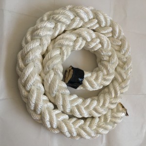 China Factory Supply High Tensile 48mm 80mm 96mm diameter 8 strand polyester marine rope