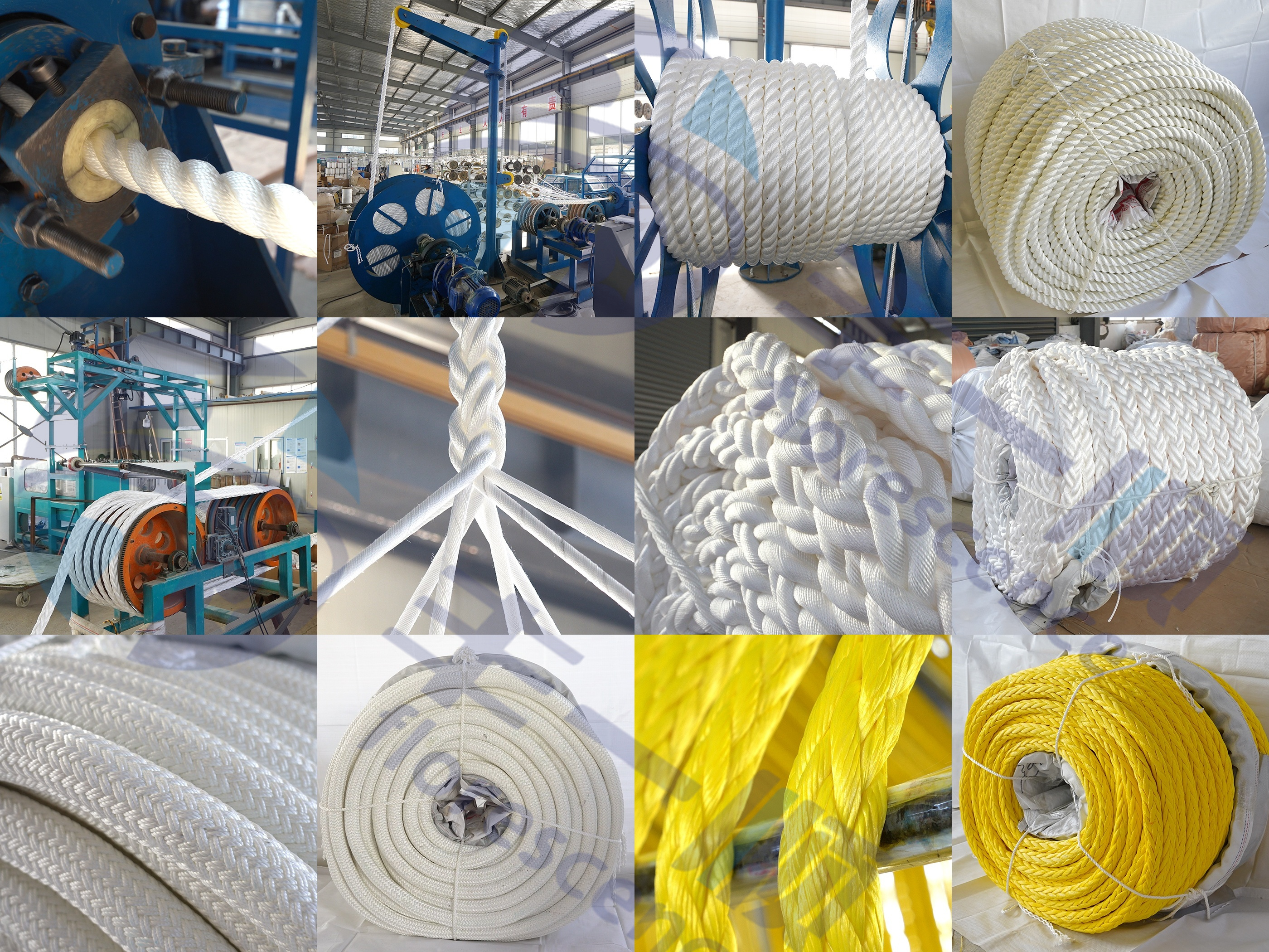 8 Strand Marine Mooring Rope in Porduction