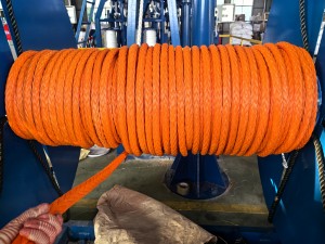 48mm 12 strand UHMWPE rope HMPE rope for marine ship mooring