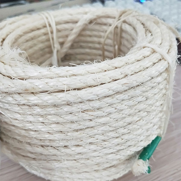 Manufactur standard 3 Strand Cotton Rope - 4 strand Sisal Rope for Cat Scratching Post – Florescence