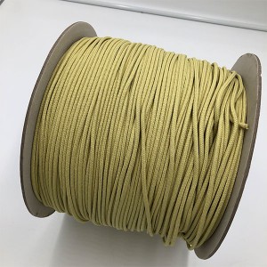 16 vijų pintos kevlaro aramidinės apvalios virvės