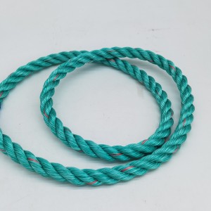 Green Color 4 Strand Twisted With inner Core Polysteel Rope with High Breaking Load for Fishing