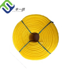 3 Strand Rope Polypropylene Twisted Plastic Packing Rope PP Cord Rope