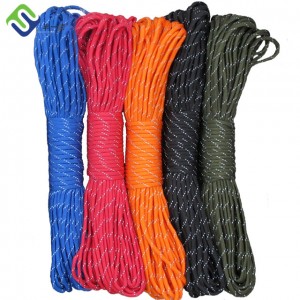 Paracord Nylon fléttað úti Notað Tjaldreipi