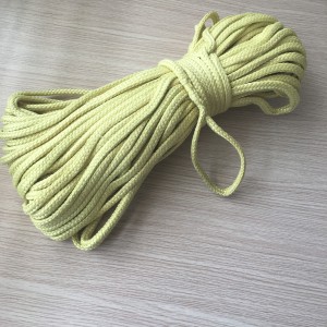 12mmx200m 16 Strands Braided Aramid Fiber Rope Fire Resistance Hot Sale