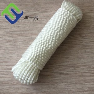 3 Strand Twisted Nylon Polyamide Marine Mooring Rope მცურავი იახტის თოკი