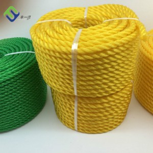 Venta caliente 4 hebras de cuerda de embalaje trenzado de polietileno fabricado en Florescence