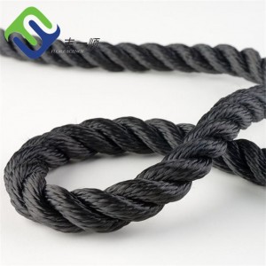 White Color 3 Strand High Quality Pure Nylon Polyamide Twisted Fiber Rope