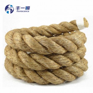 Factory price 3 strand twist sisal rope 100% natural gardening rope