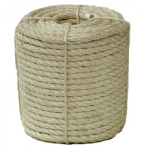 18mm/20mm Sisal 3 Strand Hard Twisted Rope For Marine Navy