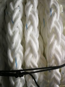 8 Strand White Color 46mm PP Polypropylene Marine Rope for Mooring Ship