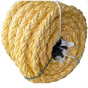Обоено 8 жици Плетено јаже за прицврстување со висока јачина