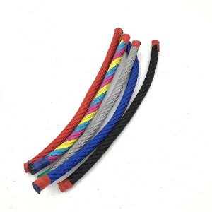 Corde combinée en polyester à 6 torons pour aire de jeux