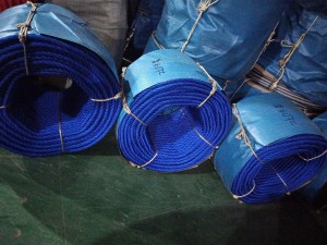 ສີເທົາ 16mm Stainless Steel Wire Core Polyester Rope ມີສີທີ່ກໍາຫນົດເອງ