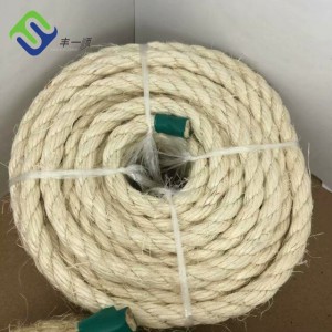 3 Strand Twisted Natural Fiber 4mm-20mm Sisal Rope For General/Marine Use