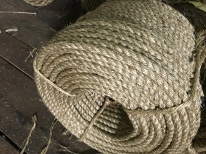 200m 10mm Sisal Natural Rope 3 Strands Twisted Sisal Rope For Cat