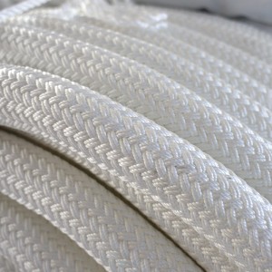 White Color Double Braided Polyamide Marine Mooring Hawser Rope 36mmx220m With High MBL