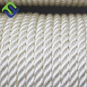 3 Strand Twisted 4mm-60mm Polyester Marinr Rope Poly Dacron Mooring Rope With Multi Colors