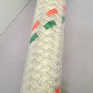 64mm White Double Braided Nylon Marine Mooring Rope For Ship Towing