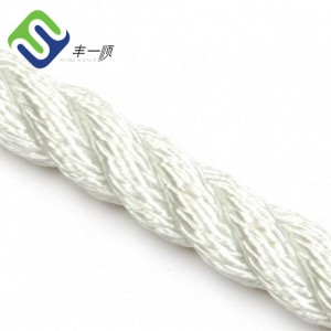 3 Strand Twisted 4mm-60mm Polyester Marinr Rope Poly Dacron Mooring Rope With Multi Colors