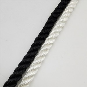 10mm 3 Strand White Nylon Rope for anchor boat mooring