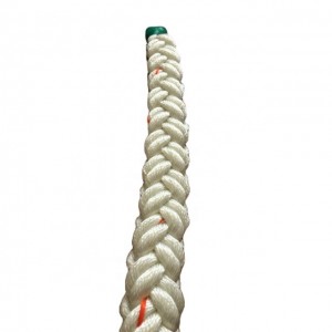 HIgh Strength White Nylon 8 Strand Mooring Ropes 72mm 220 Coil Certified