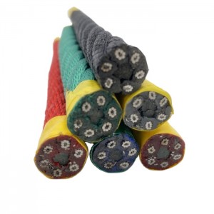 Corda de playground de combinação de 16 mm 6 fios de nylon com várias cores