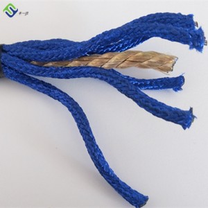 Outdoor Playground UV Resistant 6 Strand Twisted 16mm Reinforced Polyester Combination Rope Used