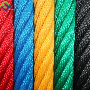 Corde grise de polyester de noyau de fil d'acier inoxydable de la couleur 16mm avec la couleur adaptée aux besoins du client