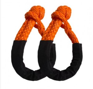 UHMWPE Soft Shackle Rope with Black Sleeve for Sailing Towing