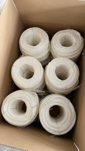 10mm 3 Strand White Nylon Rope for anchor boat mooring