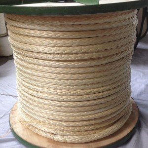 High strength 48mm 12 strand UHMWPE mooring rope for ship