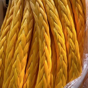 heavy duty 12 strand 26mm uhmwpe rope braided sling synthetic uhmwpe rope