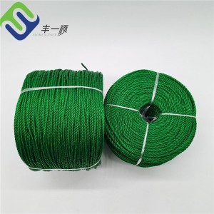 UV resistance Red 3 strand PE monofilament rope for fishery