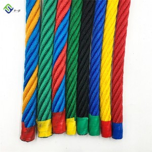 Reinforced playground Combination rope made of PP with steel core for pyramid nets