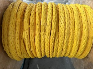 customized color marine ropes 12 strand 26mm uhmwpe rope synthetic uhmwpe rope