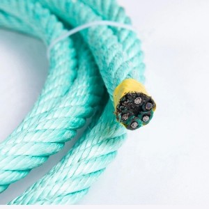 Green Color 14mm/16mm/18mm/20mm/22mm/24mm PP Combination Fishing Rope 6×7 FC, 6×19 FC/IWRC