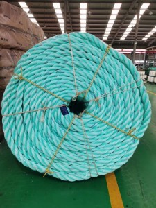 3 Strands Twisted Fishery PP Ropes Polypropylene Polysteel Ropes