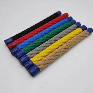 16mm Outdoor Children Amusement Park Climbing Net Rope 6 Strand Twisted Polyester Playground Rope