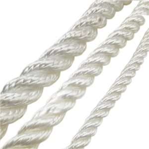 Wholesale Sustainable 4 3 Strand Polyamide Twisted Virgin 100% Nylon Multifilament Rope For Sale 5mm 6mm 8mm 10mm