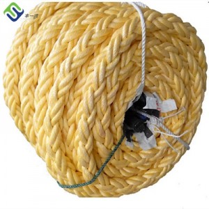 Швартовная веревка диаметром 64 мм, 8-прядная квадратная плетеная веревка PP Danline