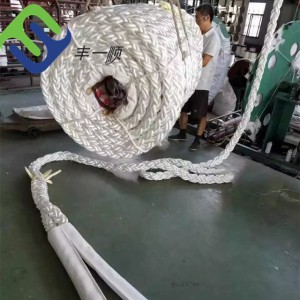 12-vláknové PP morské kotviace lano 64 mm Florescence Hot Sale lano